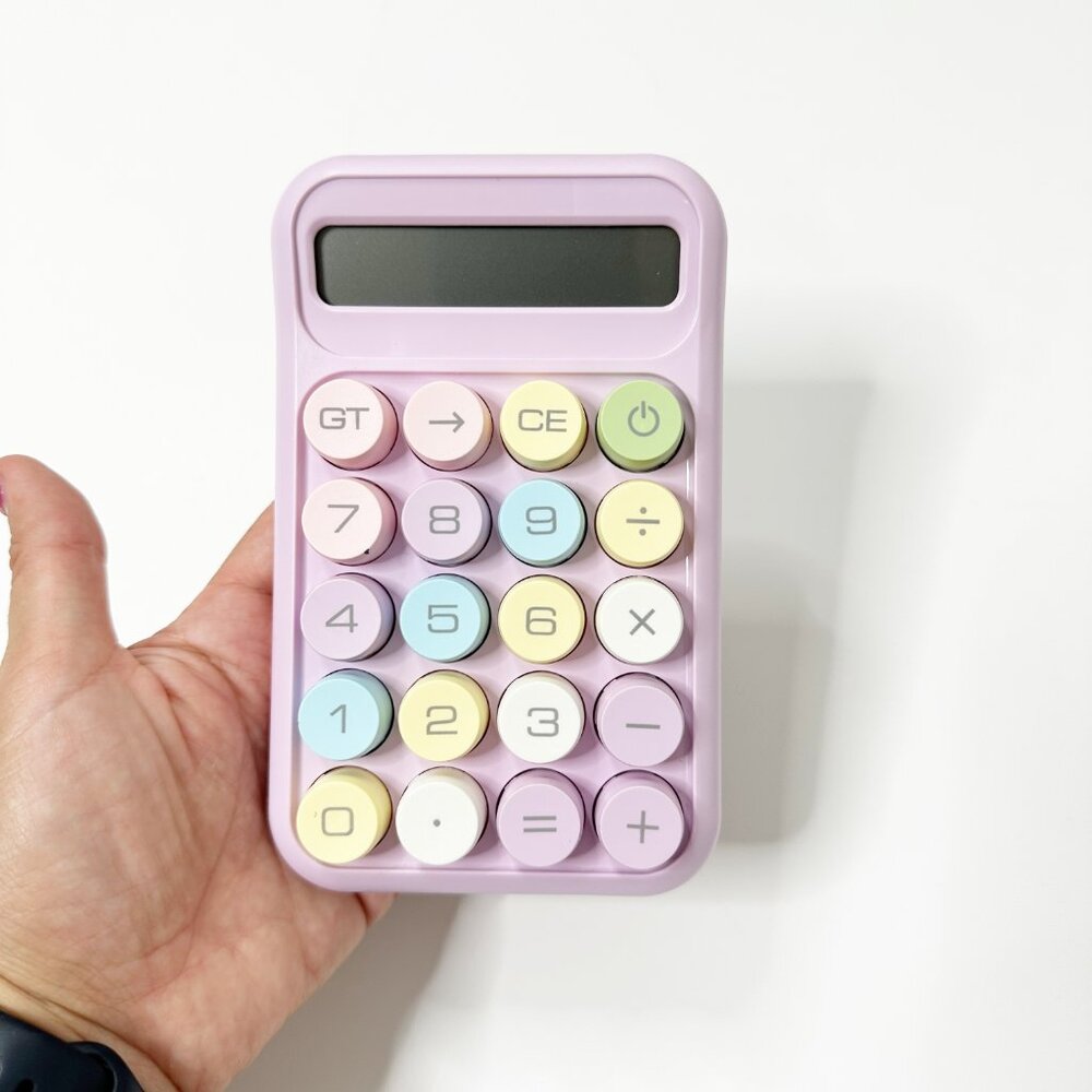 2/$30 New! Cute Calculator Lilac Purple - Picture 4 of 10